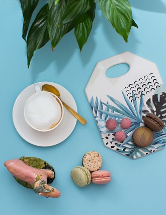 Deska ceramiczna Cloudy Palms Handmade
